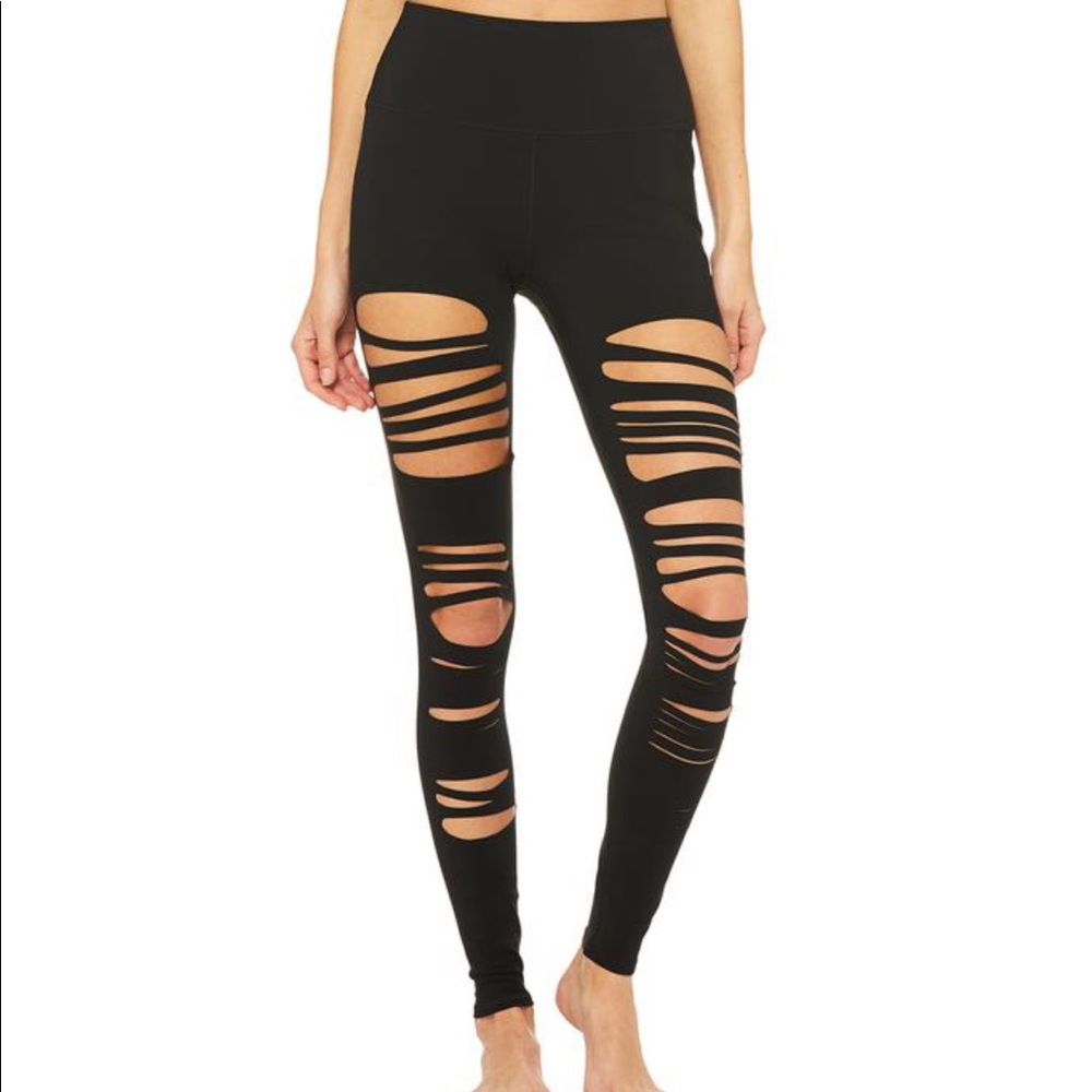 ALO Extreme ripped warrior leggings